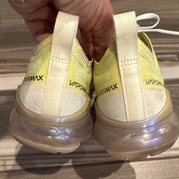 Nike Women's Vapormax Yellow Sneakers - Picture 7 of 14